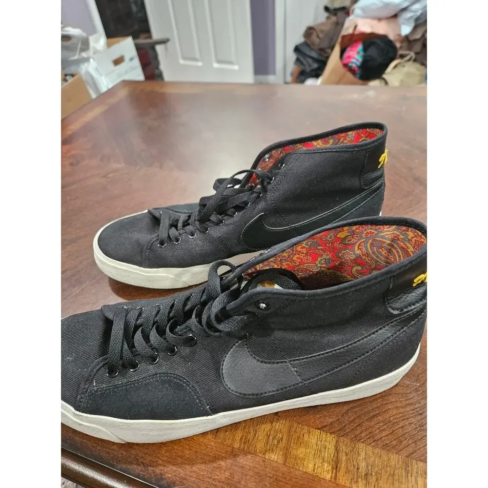 Nike Blazer Court Mid Premium SB Black Sneakers Men’s US Size 11.5 - Picture 4 of 9